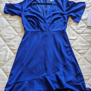 Blue ruffle dress